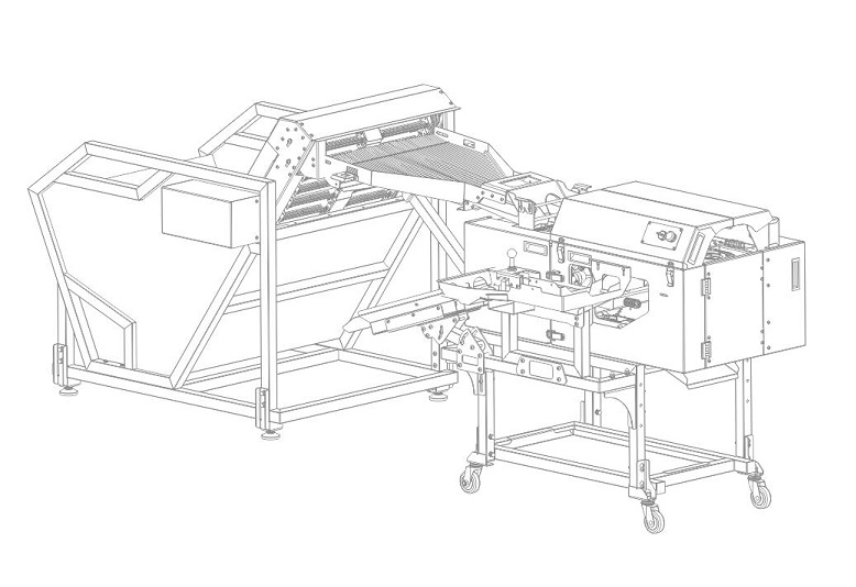 上蛋+雙排敲蛋機組合生產(chǎn)線